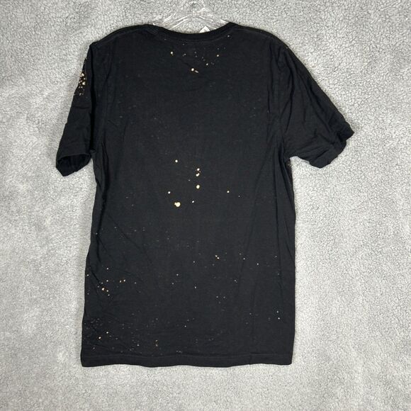 ACTS LIKE MADONNA BUT SHE LISTENS TO MERLE Sparkly Bleached Tee Country Music - Picture 7 of 7